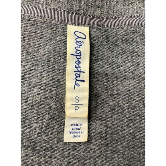 AÉROPOSTALE Gray Long Line Cardigan Sweater Wool Size-Small - Picture 7 of 7